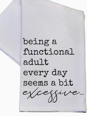 Dish towel 16x24 functional adult